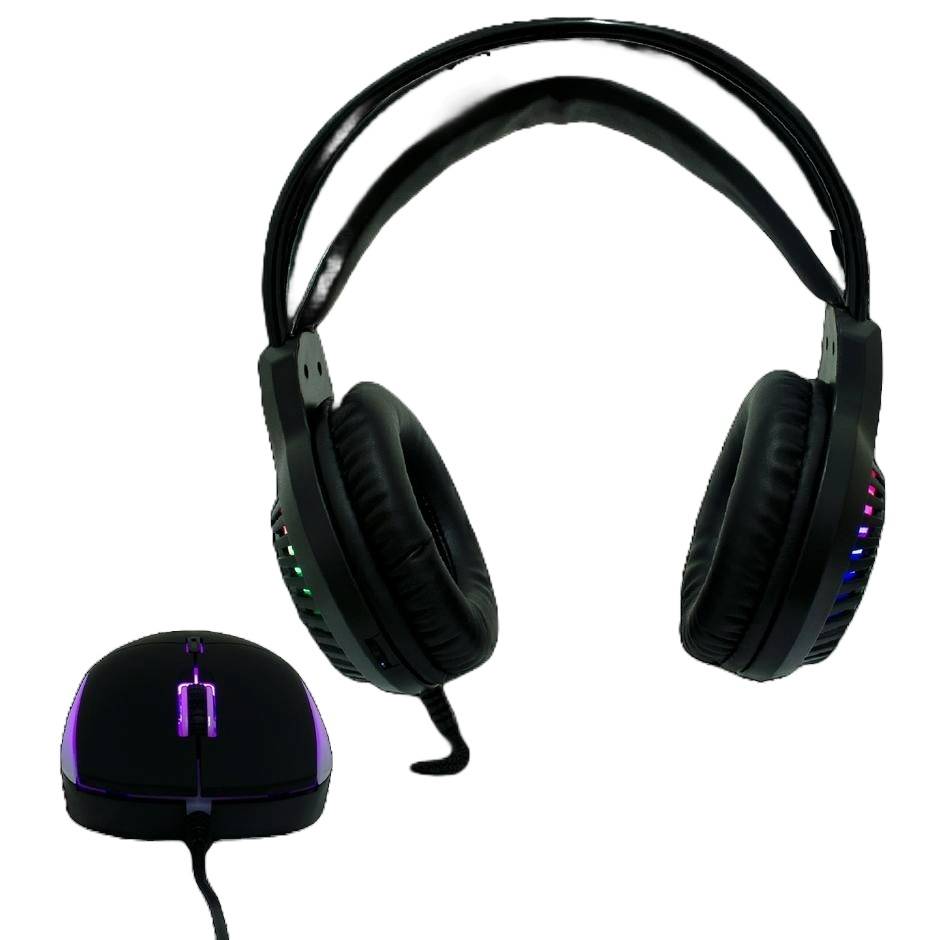 Kit diadema+ratón gamer Vortred RAITO V-930648 - Kit diadema+ratón gamer Vortred RAITO V-930648 -